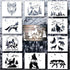 11 Pcs Wolf Stencils Forest Mountain Tree Stencils for Wood Burning Stencil Template Stencils for Painting on Wood Crafts Home Decors (Wolf)...