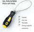 Flexible Magnetic Oil Drain Plug Removal Tool,14.5inch Oil Drain Plug Tool with Strong Magnetism,Must Have Car Tools Fit Most Oil Pan Plug Screw R...