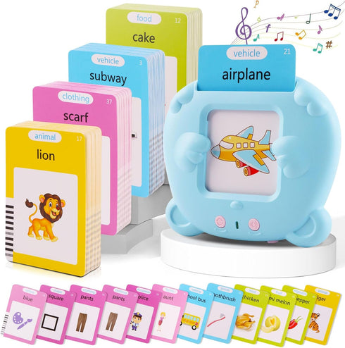 Talking Flash Cards for Toddlers 1 2 3 4 5 Years, 224 Sight Words, Autism Sensory Toys for Autistic Children,Learning Montessori Toys, Educational...