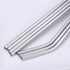 18 Piece Silver Stainless Steel Straws, 8.5 '' Reusable Drinking Straws,with Portable pouch (8 Straight/8 Bent/2 Brushes)...