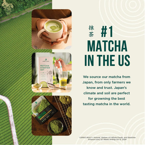 Jade Leaf Matcha Organic Ceremonial Grade Matcha Green Tea Powder - Authentic Japanese Origin - Teahouse Edition Premium First Harvest (1.06 Ounce...