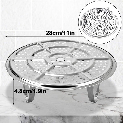 11-Inch Pressure Cooker Canner Rack (2-Pack) with Detachable Legs, Stainless Steel Pressure Canners for Canning Rack Compatible with Presto, All-A...