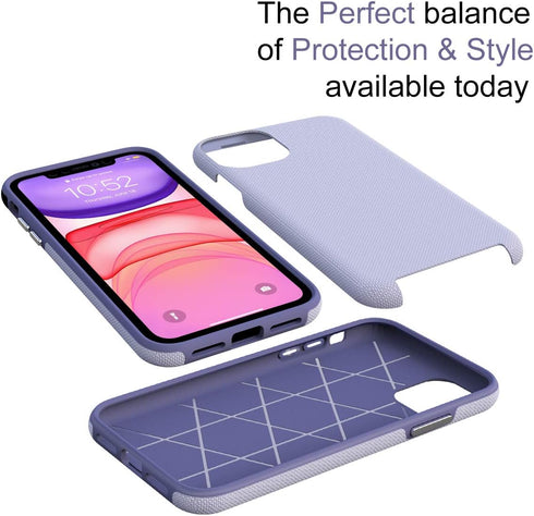 CellEver Heavy-Duty Case for iPhone 11 - Dual Layer, Military Grade Protection, Elevated Screen & Camera Protection, Slim, Shockproof Non-Slip Pho...