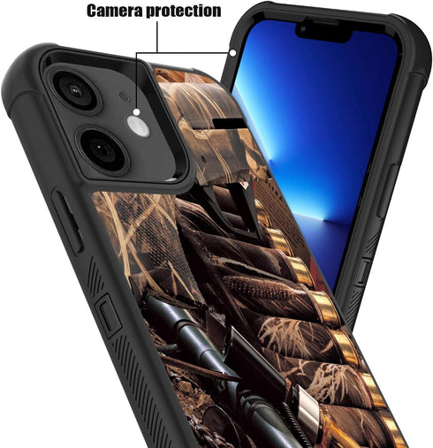 for iPhone 11 Case, Heavy Duty 3 in 1 Hybrid Hard PC & Soft Silicone Shockproof Drop Protective Case for iPhone 11 (2019) 6.1 inch, Duck Hunting C...