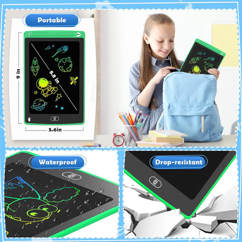 3 Pack LCD Writing Tablet for Kids, 8.5 Inch Colorful Doodle Board Drawing Tablet, Educational Learning Toys Birthday Gifts for Kids Age 3 4 5 6 7...