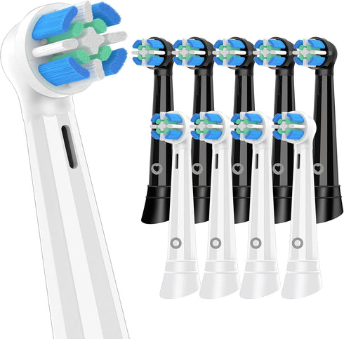 Replacement Toothbrush Heads Compatible with Oral-B iO Replacement Head,for IO Series 10/6/7/9/5/4 Electric Toothbrush,Black&White Brush Heads,10 ...