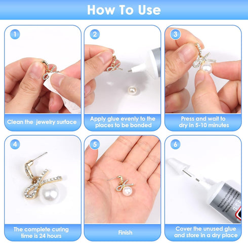 B7000 Glue for Rhinestones Crafts, 3PCS 50ML 1.68fl.oz Clear B-7000 Super Jewelry Glue Transparent Industrial Adhesive for Fabric Phone Repair Jew...