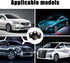 4 Pack Car Valve Stem Caps, Skull Tire Air Valve Caps for Car, Universal Tire Wheel Rim Dust Covers (Black & White)...