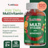 YumVs Kids Multivitamin Gummies - Fruit Flavored Chewable Children's Multivitamin - Kids Vitamins Multivitamin Gummy with 12 Minerals & Vitamins A...