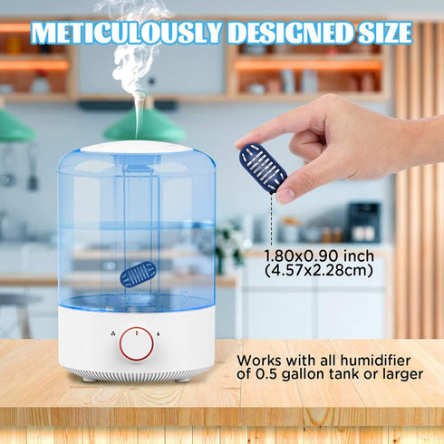 12 Pack Humidifier Cleaner Demineralization Cartridge Universal Humidifier Cleaner Compatible with Protec Tank Cleaning Fish Drop Filter Humidifie...