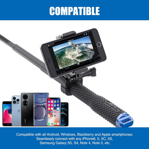 2 Pack Universal Smartphone Holder w/GoPro Style Mount Attachment for Any Phone. Connect Your Phone or GPS to Any GoPro Mount. Compatible with iPh...
