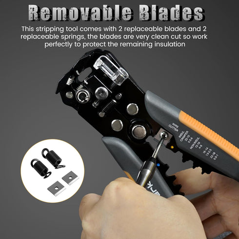 3-In-1 Multi Self Adjusting Wire Stripper/Cutter/Crimper - 8-Inch Universal Wire Stripper for Wire Stripping, Cable Cutting, Crimping Tools from 1...