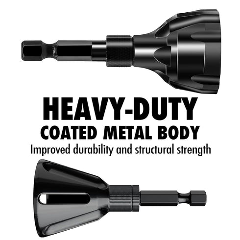 Deburring External Chamfer Tool, with Tungsten Carbide Blade, Deburring Chamfering Drill Bit, Remove Burr Tools Quick Release Hex Shank. Fits 1/8"...