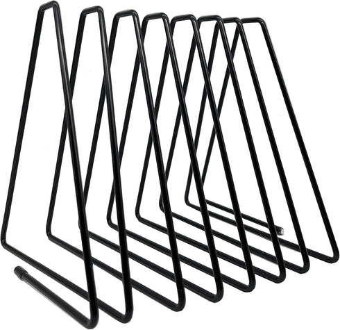 Book Organizer Magazine Holder, Desktop File Sorter Organizer Bookshelf Bookends Book End, Telescopic Bookend 7 Section (Black)...