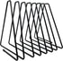 Book Organizer Magazine Holder, Desktop File Sorter Organizer Bookshelf Bookends Book End, Telescopic Bookend 7 Section (Black)...