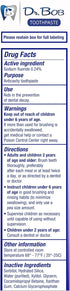 Dr. Bob Unflavored Anticavity Fluoride Toothpaste for Kids, Dentist-Recommended Toothpaste Gel with Xylitol for Sensitive Teeth, SLS-Free, Childre...