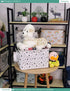 FANKANG Storage Basket,Nursery Hamper Canvas Laundry Basket Foldable with Waterproof PE Coating Storage, Office, Bedroom, Clothes,Toys (Rec-Star)...