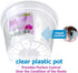 Orchid Pots with Holes Indoor Clear Plastic Plant Pot Set (5.5" - 4 Pack)...