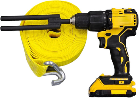 Ratchet Strap Wrapper, Winder, Roller, Power Tool Drill Attachment, Accessory Drillbit Cargo Tiedown Rapper for Turcks & Trailers Makes for a Grea...