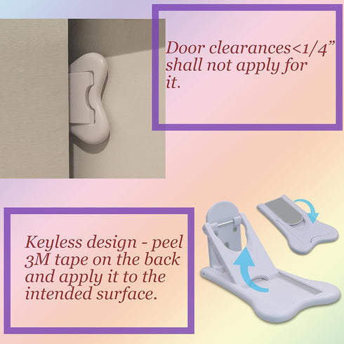Sliding Door Lock for Child Safety, Window Stoppers for Vertical Windows, Sliding Glass Door Lock for Baby Proof (2 Pack)...