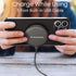 Techsmarter 15W Wireless Charger Pad with Suction Cups. Compatible with iPhone 14, 13, 12, 11, XS, X, XR, Samsung S23, S22, S21, S20, S10, S9, Not...
