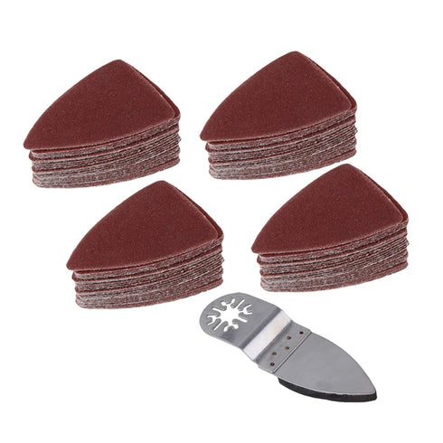 CNBTR Universal Oscillating Multitool Polishing Finger Sanding Pad Disc Sanding Sandpaper Sheet Set...