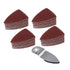 CNBTR Universal Oscillating Multitool Polishing Finger Sanding Pad Disc Sanding Sandpaper Sheet Set...
