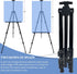 Portable Artist Easel Stand, Metal Tripod Adjustable Easel for Painting Canvases Height from 17 to 66 Inch,Carry Bag for Table-Top/Floor Didplayin...