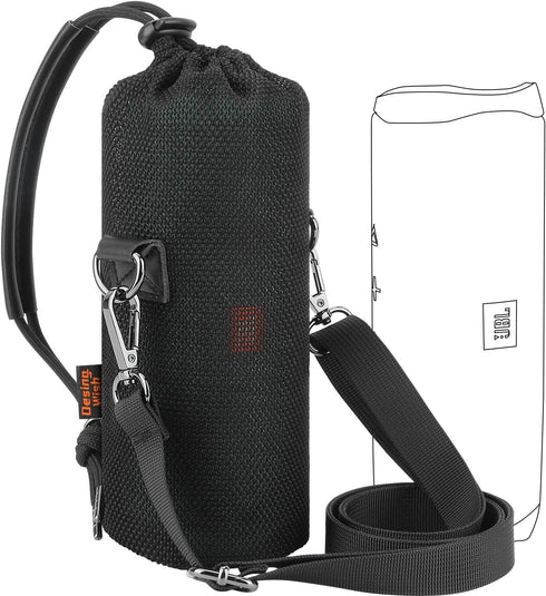 Desing Wish Speaker Carrying Case Compatible with JBL Flip 5/ Flip 6 - Portable Bluetooth Speaker, Anti Scratch Flip5 Flip6 Protector Case Bag Cro...