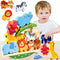Atoylink Wooden Stacking Toys for Toddlers Cute Zoo Animals Stacking Blocks Balance Game Preschool Montessori Educational Toys for 2 3 4 5 Year Ol...