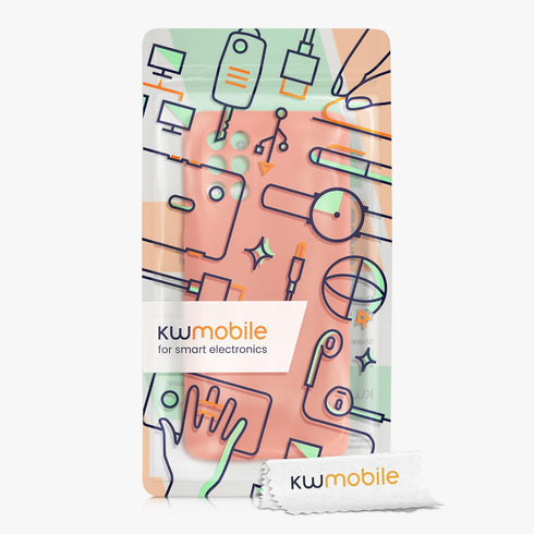 kwmobile Case Compatible with OnePlus 8T Case - Slim Protective TPU Silicone Phone Cover - Summer Orange...