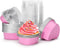 50PCS 3.5oz/100ml Mini Heart Cake Pans,Valentine's Day Heart Shaped Cake Pans with Lids,Aluminum Foil Heart Cake Pan (Pink),Reusable Foil Cake Pan...