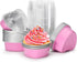 50PCS 3.5oz/100ml Mini Heart Cake Pans,Valentine's Day Heart Shaped Cake Pans with Lids,Aluminum Foil Heart Cake Pan (Pink),Reusable Foil Cake Pan...