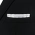 S&W SHLAX&WING Mens Pocket Square Satin Light Grey Silver Off White Checkered Rhomibic for Suit Jacket...
