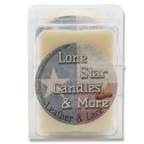 Leather & Lace, Lone Star Candles & More's Premium Hand Poured Wax Melts, Authentic Aroma of Genuine Leather Mixed with Creamy Vanilla, 18 Strongl...