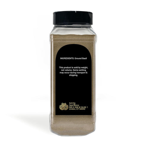 GranAroma Ground Basil, 13.2 oz, Peppery Flavor, Sauces & Dressings, Fine Ground...