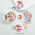 18Pcs 6 Colors Rainbow Silicone Beads Bulk Rainbow Loose Spacer Beads Charm Color Silicone Beads Kit for DIY Necklace Bracelet Earrings Keychain C...