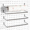Paper Towel Holder for Pegboard, Extendable, Fit Any Standard Pegboard, 4 Packs, Black...