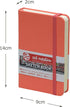 Royal Talens T9314-311M 441840 Talens Art Creation Sketchbook, Drawing Notebook, 3.5 x 5.5 inches (9 x 14 cm), Coral Red...