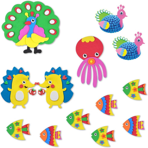 UPINS 1500 Pcs Black Wiggle Googly Eyes Stickers with Self-Adhesive, 6mm 8mm 10 mm 12mm Mixed Packaging...