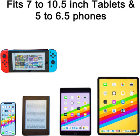 TFY Car Mount Holder, Swivel Car Headrest Mount Holder for Phones and Tablets, compatible with 5 to 10.5 Inch Screens Devices...