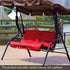 Oumefar Outdoor Swing Cushion Cover 3 Seater Swing Chair Cushion Replacement Sleeve Swing Seat Pads Cushion Cover Replacement for Patio Garden Yar...