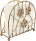 Antique Bronze Metal Floral Petals & Branches Tabletop Napkin Holder, Freestanding Tissue Dispenser...