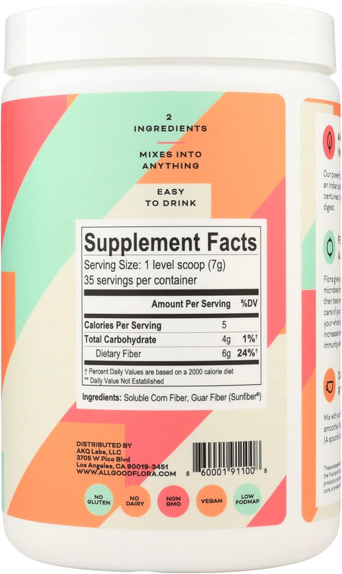 Prebiotic Fiber Supplement - Microbiome Support - Unflavored - 30 Servings...