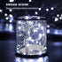 CYLAPEX 6 Pack Cool White Fairy String Lights Battery Operated Fairy Lights Firefly Lights LED Starry String Lights 3.3ft 20 LEDs Silvery Copper W...