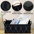 Small Baskets Collapsible Storage Bin Fabric Organizer for Shelves Underwear Socks Bra Towel Toiletry Baby Products Empty Gift Basket Dark GRAY...