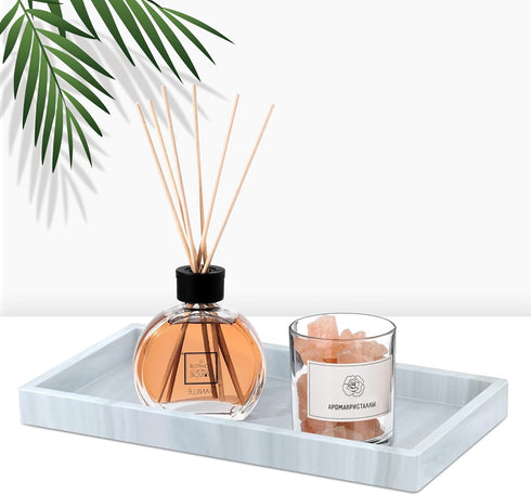 Bathroom Tray,EG-SIPRO Durable Premium Silicone Bathroom Vanity Tray,Shatterproof Soap Dispenser Tray Bathroom Sink Tray for Bathroom Countertop, ...