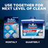 Finish Dishwasher Cleaner Tablets, 4 count, Hygienically Cleans Hidden Grease, Use in Normal Cycle, 4 Month Supply...