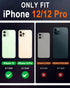 SHIELDON Case for iPhone 12/12 Pro 5G, Genuine Leather Wallet Case Magnetic RFID Blocking Credit Card Holder Kickstand Shockproof Cover Compatible...
