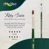 Silver Brush Limited 2528S1/8 Ruby Satin Filbert Grass Comb Brush Fluid and Flow Acrylics, Size 1/8 Inch, Short Handle...